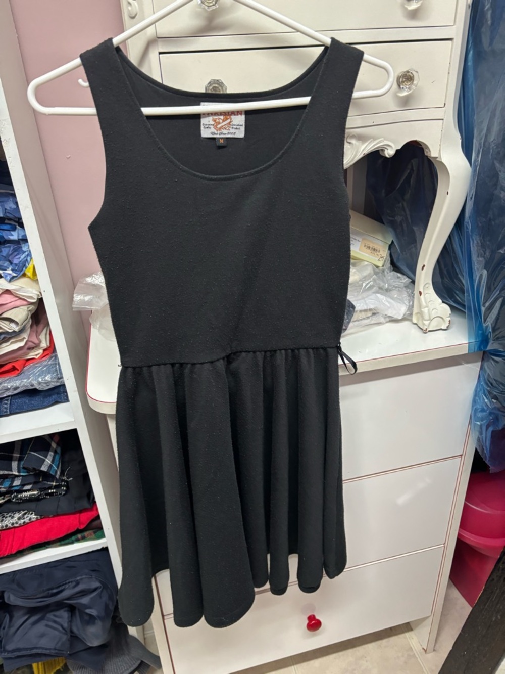 Parisian Works Black Sleeveless Skater Dress